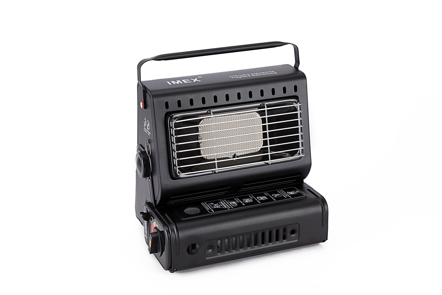 IMEX - Calefactor de gas cerámico para exterior, tiendas de campaña, camping, 1,3 kW
