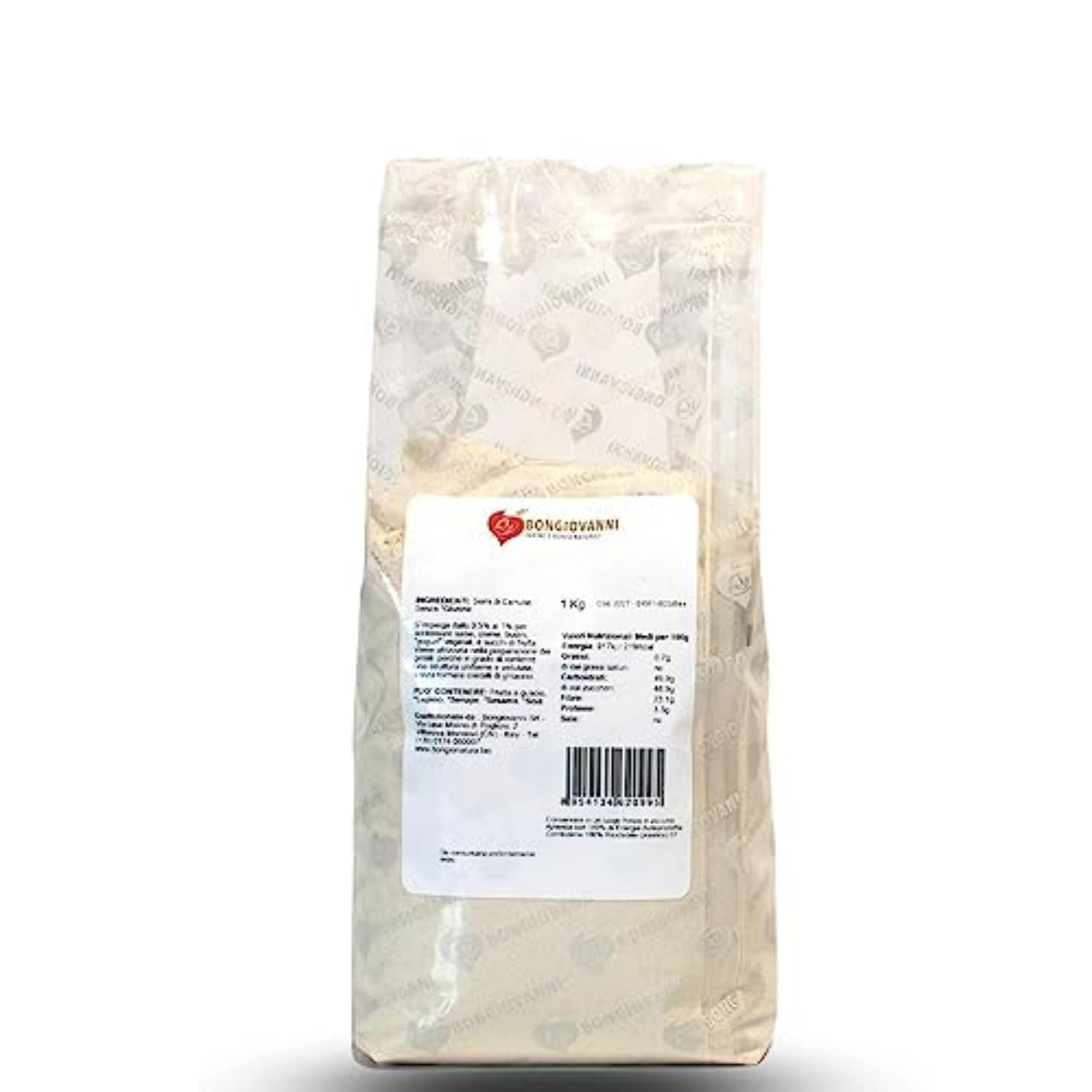 Bongiovanni Farine e Bonta' Naturali Farina di Semi di Carrube, Senza Glutine 1 kg