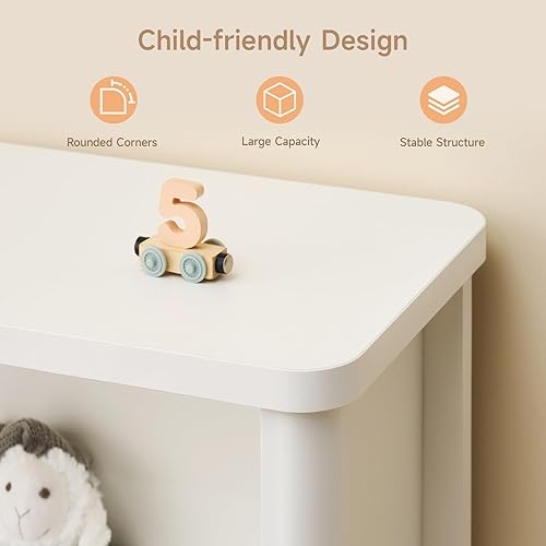 Miniatura 6 de ONBRILL Estante organizador de almacenamiento de 6 cubos, estantería y organizador de almacenamiento de juguetes para habitaciones de niños, estante