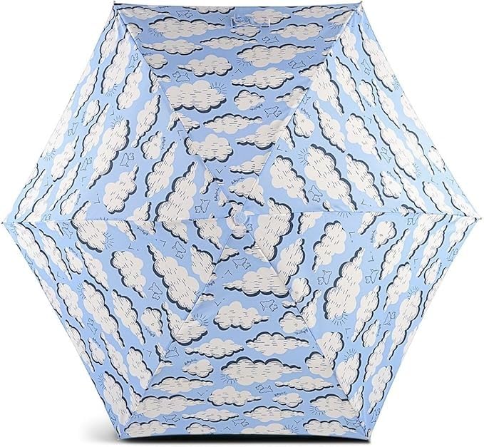 Parapluie RADLEY London pliable bleu ciel pour rester élégante sous la pluie en ville