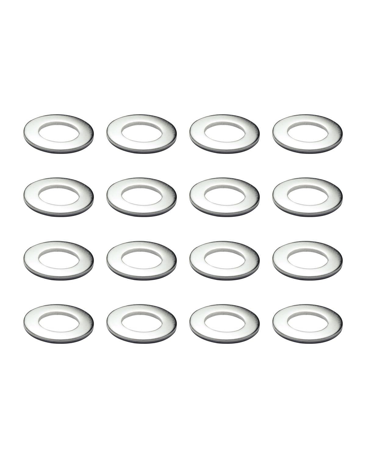 IMScrews M10 304 Stainless Steel Flat Washers for Bolts and Screws - Pack of 100 - Durable Hardware Essentials