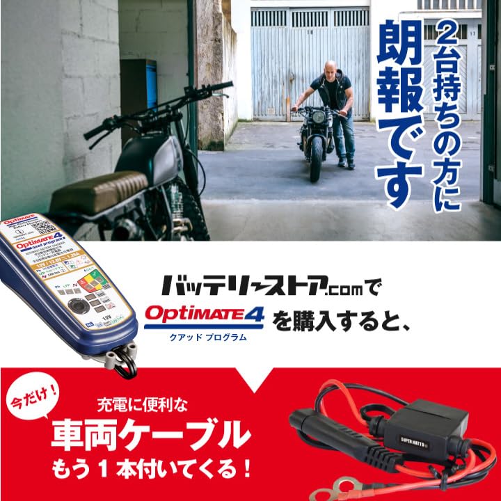 Amazon.co.jp: TECMATE オプティメイト4 クアッドプログラム バイク用