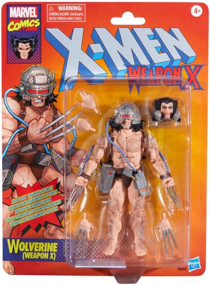 Marvel Legends Retro 6 Inch Action Figure X-Men Exclusive - Wolverine (Weapon X)