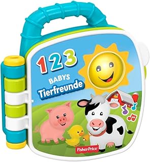 Fisher-Price GFP29 Animal Friends Song Book Baby Toy and Learning Toy Music and Sounds from 6 Months German Language