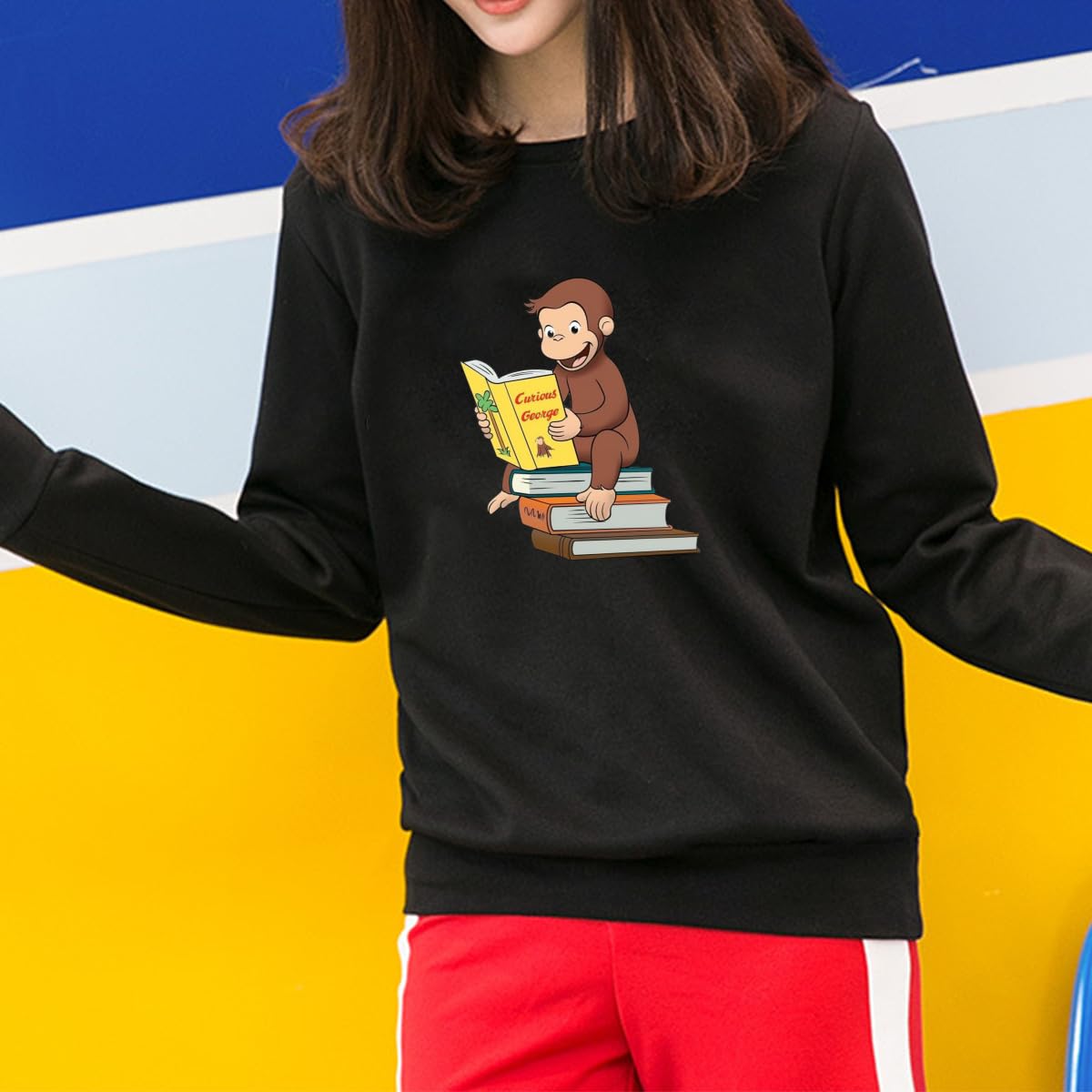 新品未使用！グラニフ おさるのジョージ レディース Mサイズ パーカー Design Tshirts Store graniph - 新品未使用！グラニフ おさるの