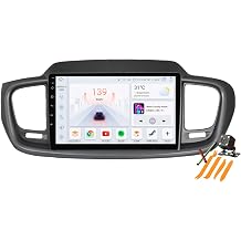 Android 13.0 Radio 2 Din Car Stereo Compatible with KIA Sorento 2014-2017 GPS Navigation 9" Touch Screen Earphone Multimedia Video Player FM BT Receiver with Carplay 4G 5G WiFi DSP SWC Y100s