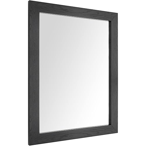 Ruomeng Rectangular Wall Mirror 16" x 20" for Bathroom, Bedroom, Entryway, Living Room, Black