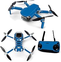Vista 1 de MightySkins Skin para DJI Mavic Mini Drone Quadcopter portátil - Azul sólido Cubierta protectora de vinilo duradera y única Fácil de aplicar