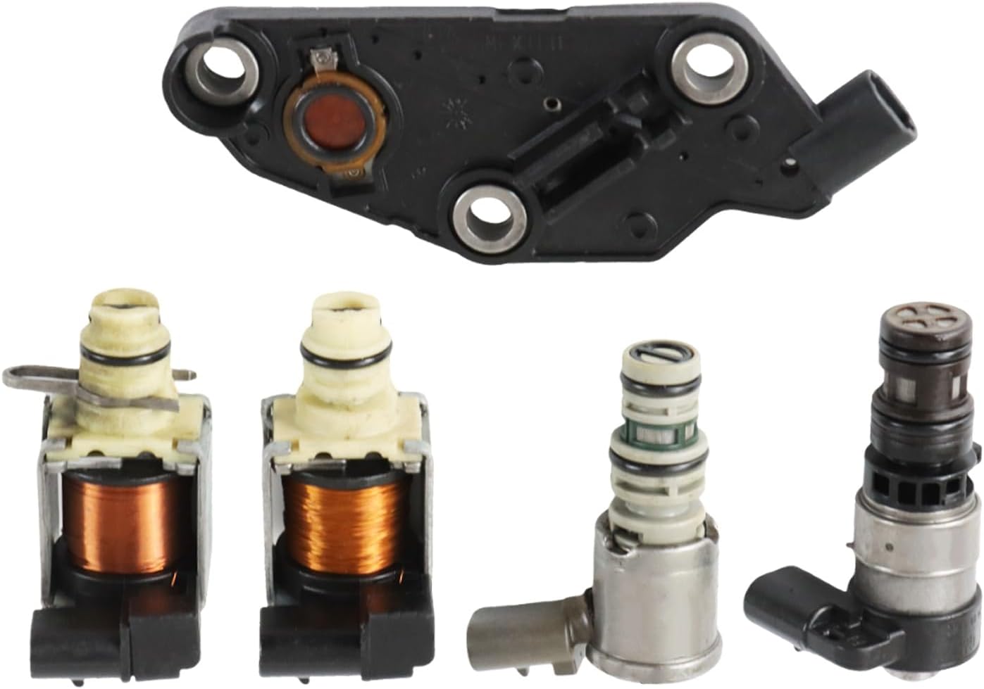 Kessocco 1set 4T65E Transmission Solenoid Kit Set W/Manifold Pressure Switch 24225825 G4T65E 5L40E EPC TCC Shift Solenoid Kit Replacement for Buick Pontiac Chevy Malibu Impala Volvo XC90 2003-2011