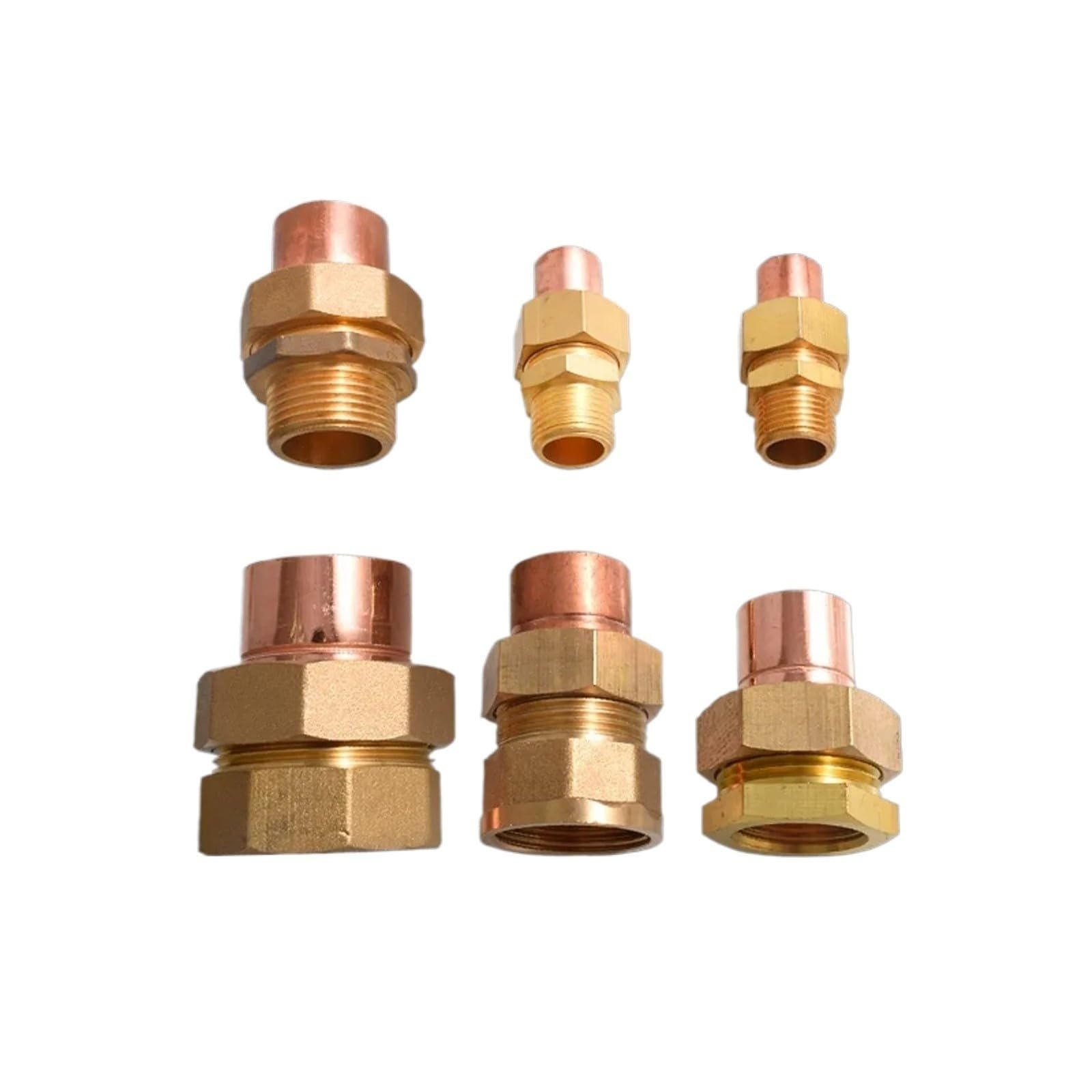 1/4 "-3" macho hembra X 8-76mm soldadura Scoket extremo alimentación soldadura latón y cobre unión tubería acoplador aire acondicionado(Female,3 BSP TO 76MM_BSPP)