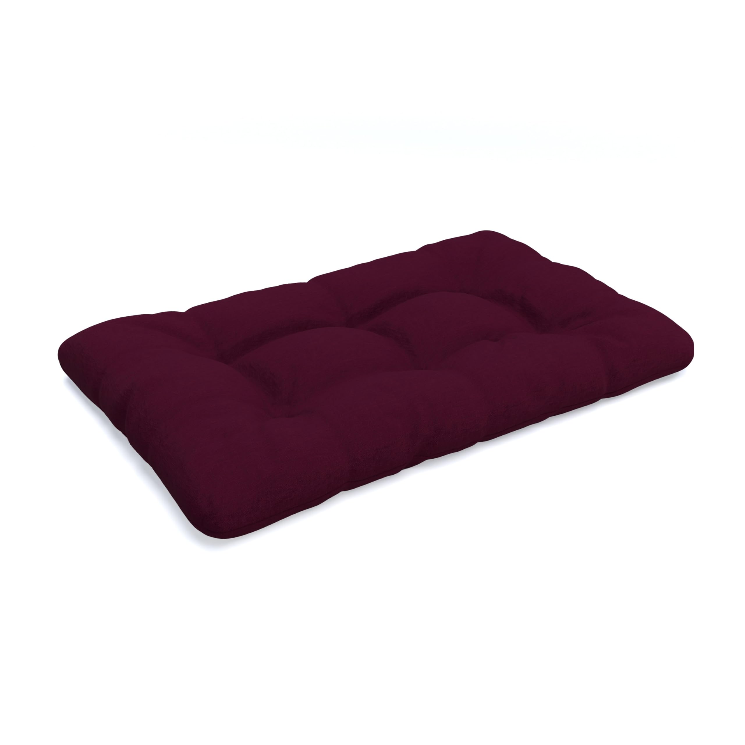 POKAR Euro Pallet Quilted Pillow - 1x Seat Cushion 120 x 80cm, Garden Pillows, Pallet Garden Sofa Bench Furniture, Patio, Without Pallets, Violet