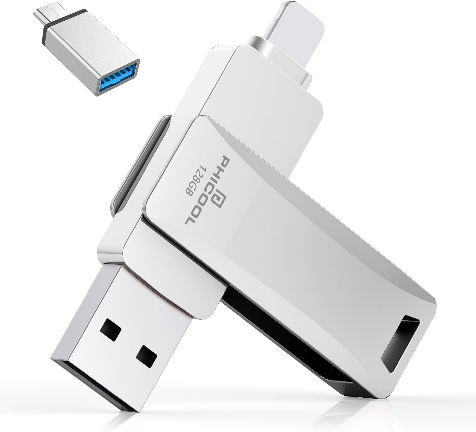 Amazon.co.jp: 【専用アプリ不要】phone usbメモリ 128gb スマホ usbメモリ (Type-C/USB ...