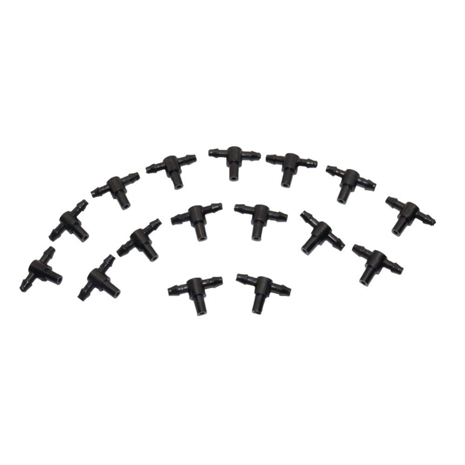 Adaptateur de connecteur de tuyau 1000 pcs 4 / 7mm Tuyau de tuyau à trois voies T-shirt à trois voies atomisant 6mm Buse Jardin Système d'irrigation de tuyaux Connecteurs d'eau de jardinage