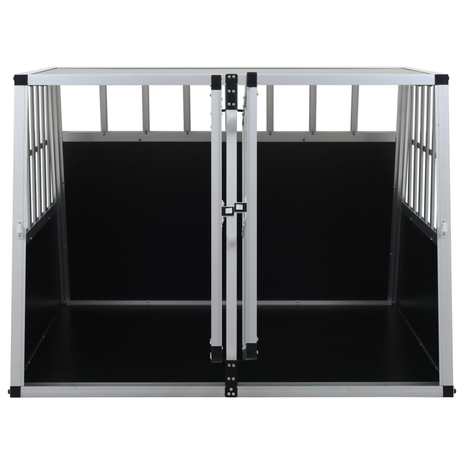 Hundetransportbox mit Doppeltür 94 x 88 x 69 cm Hundebox 170665