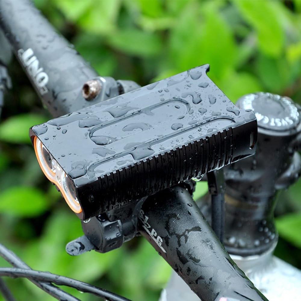 Phares Avant de VTT à LED avec Batterie intégrée, éclairage Nocturne extérieur, Chargement USB, Accessoires pour éclairage de vélo 2T6