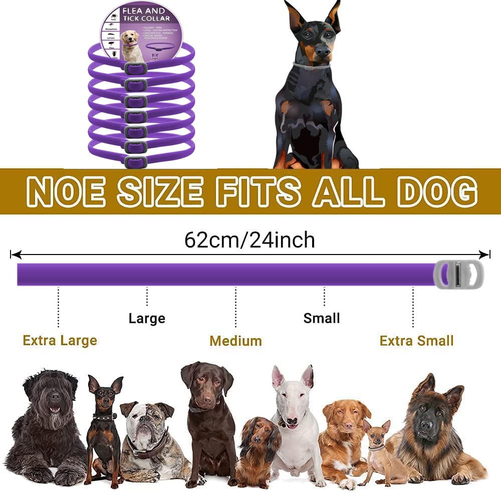 Lot de 2 colliers répulsifs pour chiens : pour chiens de petite, moyenne et grande taille, avec design réglable, convient également aux chiots de plus de 6 semaines