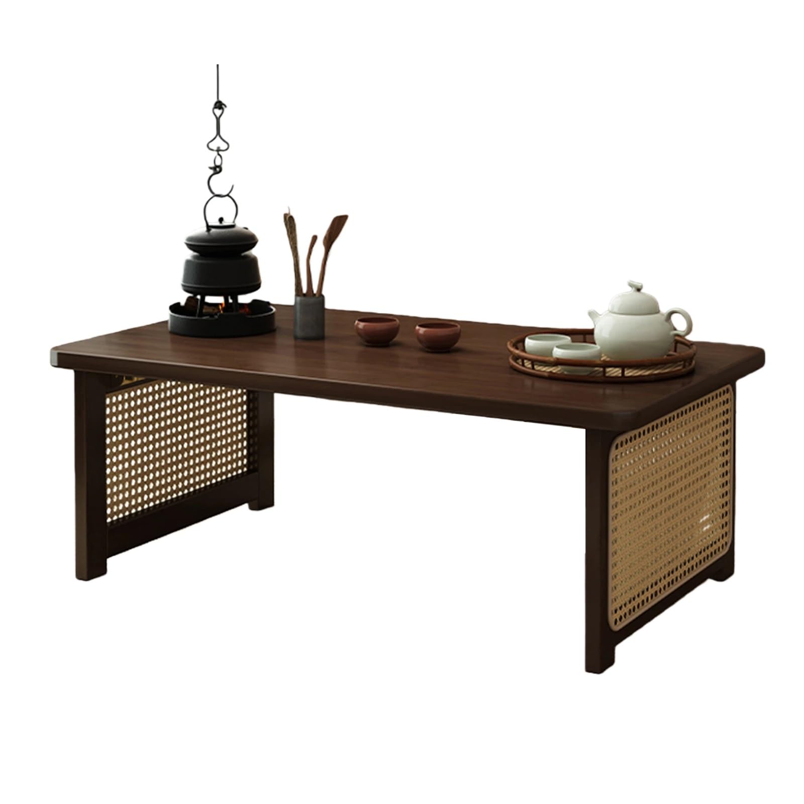 Table de sol pliable pour manger par terre sans montage