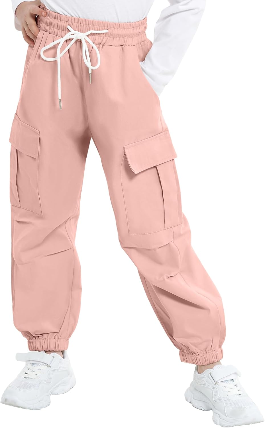 SHEIN Casual baggy spijkerbroek met klepzakken en contrasterende stiksels, rechte cargobroek voor tienermeisjes, voor de lente en zomer. | SHEIN Nederland
