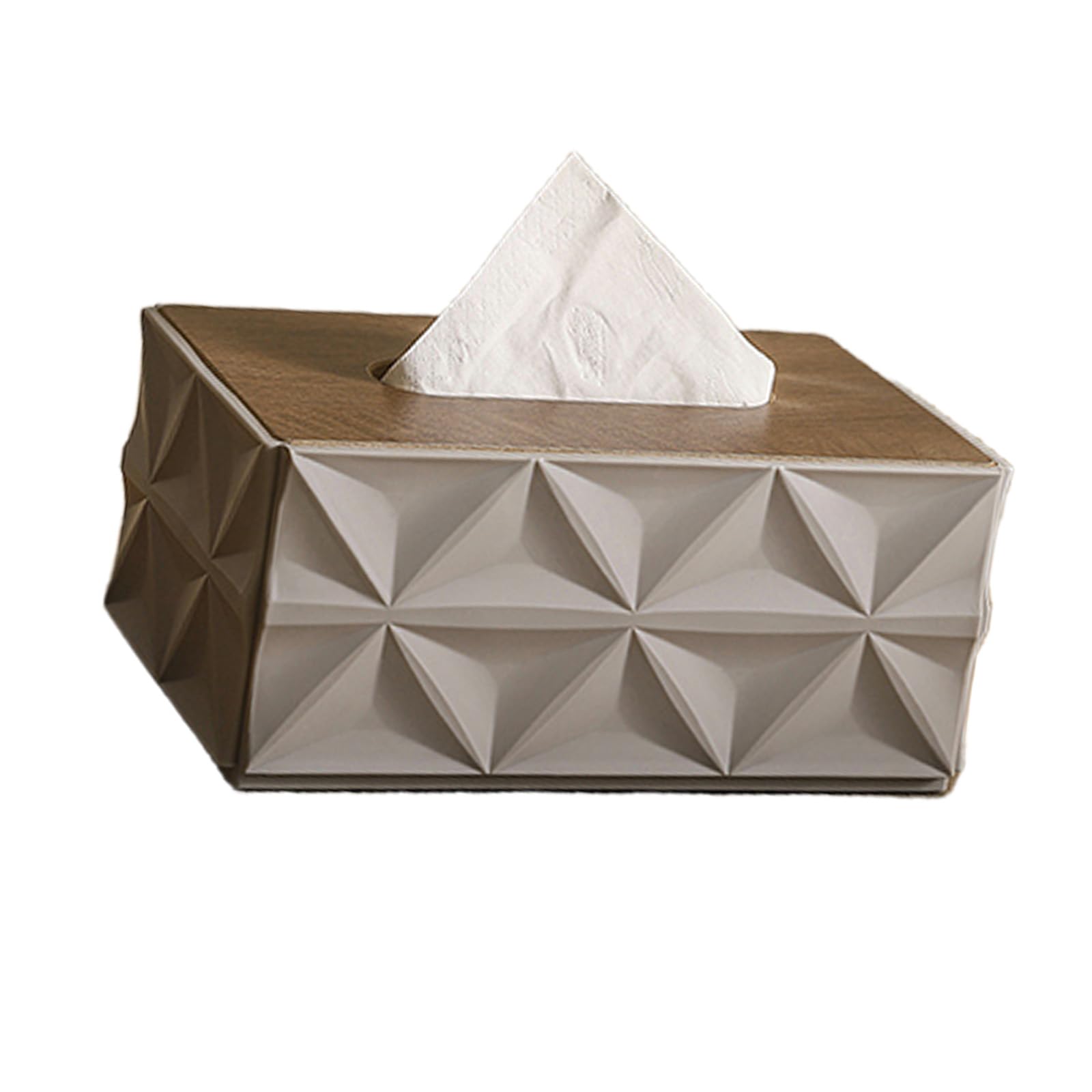Wood and Tissue Box Ideal for Household or Business Paper Towel Holder for Countertop Decoration Modern Tissue Dispenser