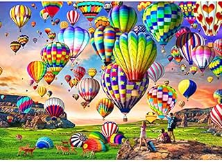 HUADADA Jigsaw Puzzles 1000 Pieces for Adults Hot Air Balloon Puzzle Educational Games Home Decoration Puzzle (27.56" x 19.69")
