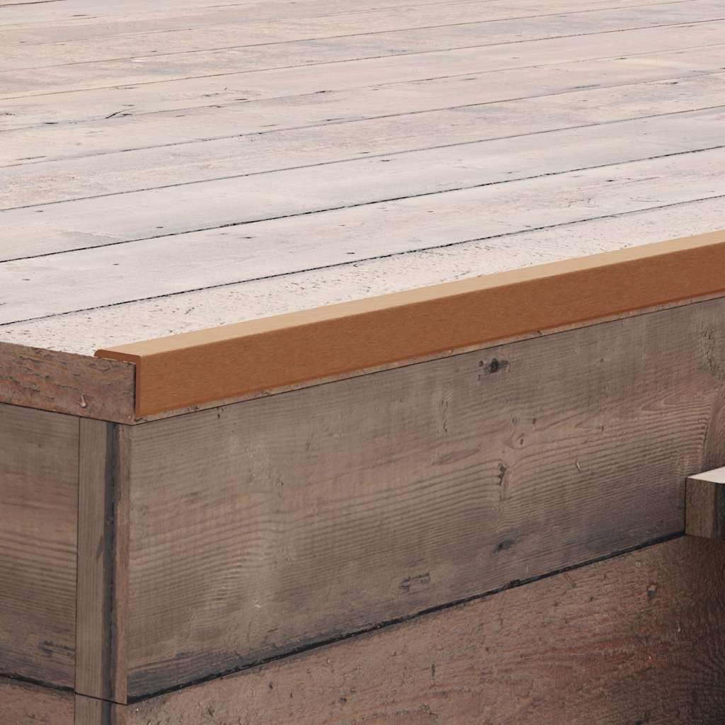vidaXL 5X Profili Angolari per Decking in WPC Marrone Bordatura Pavimentazione