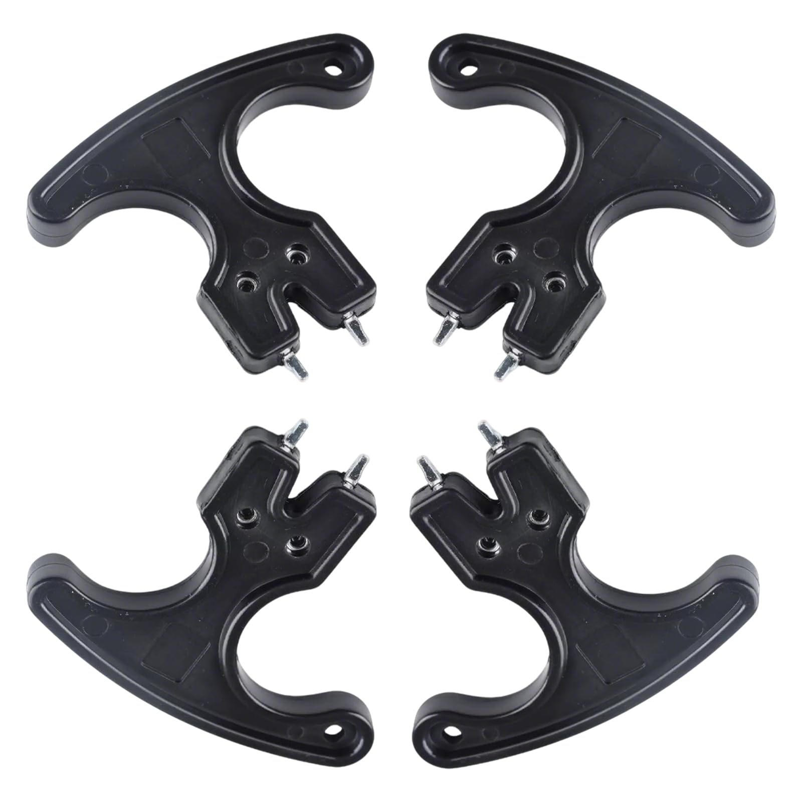 KinetiCore 4 Pack Universal Black Golf Shoe Spikes Removal Tool – Handheld Wrench for Two-Pin Golf & Cricket Shoes | Easy Spike Change Tool