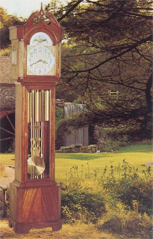Found Image Press - Grandfather Clock in Park - Vintage Image