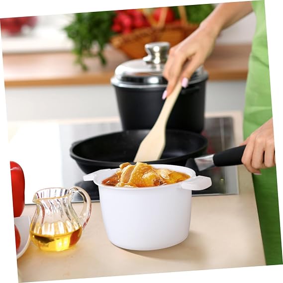 SHOWERORO Microwave Rice Cooker Compact Multifunctional Rice Steamer for Home Use Easy to Carry Efficient Steam Vent Design for Prep and Vegetable Cooking