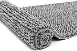 Tapete Passadeira Macarrão Antiderrapante 40x110cm Corttex – Estilo Bolinhas, Cozinha e Lavanderia, Conforto e Segurança (Cinza)