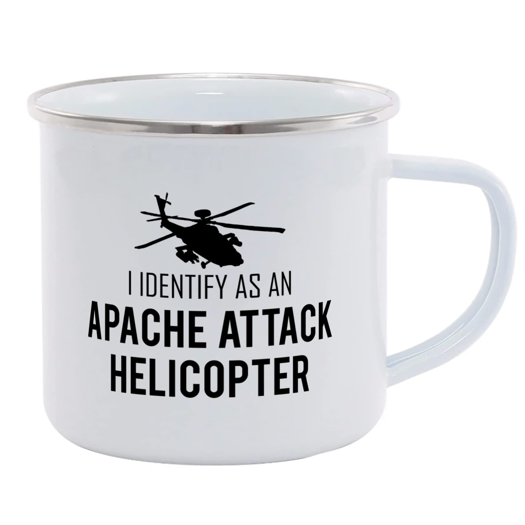 Hippowarehouse I Identify as an Apache Attack Helicopter Printed Mug Various Colour Options Ceramic Cup Kitchenware 11oz