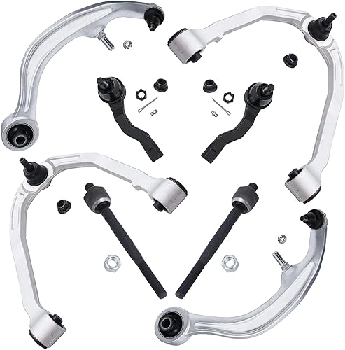 Miniatura 1058 de Detroit Axle - Kit de brazos de control de extremo delantero RWD para Dodge Ram 03-06 2500 3500, 2 brazos de control superior con rótula 2 varillas