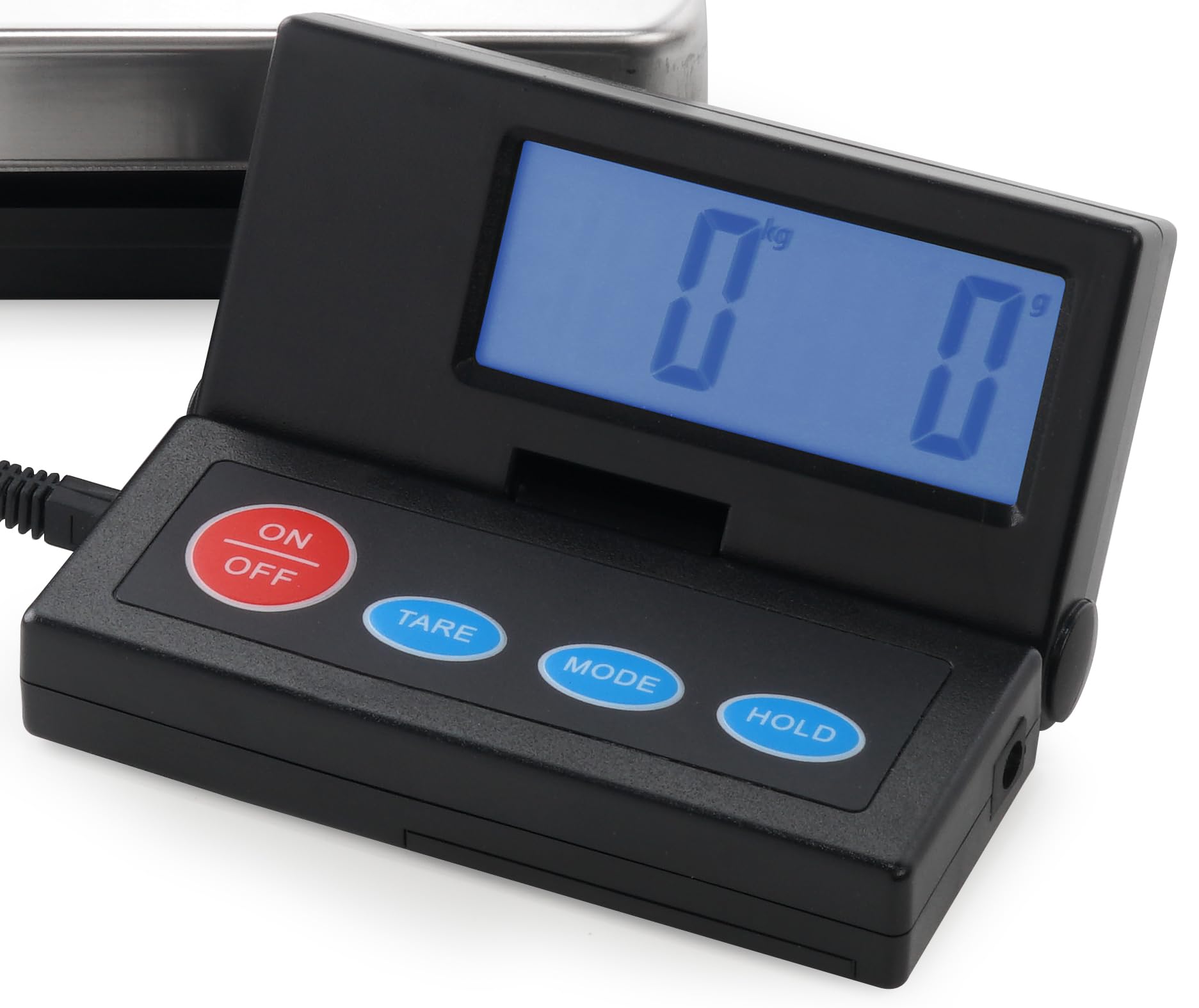 Bilancia elettronica per pacchi - Portata 50kg - Divisione 2g - Piattaforma inox - Non omologata