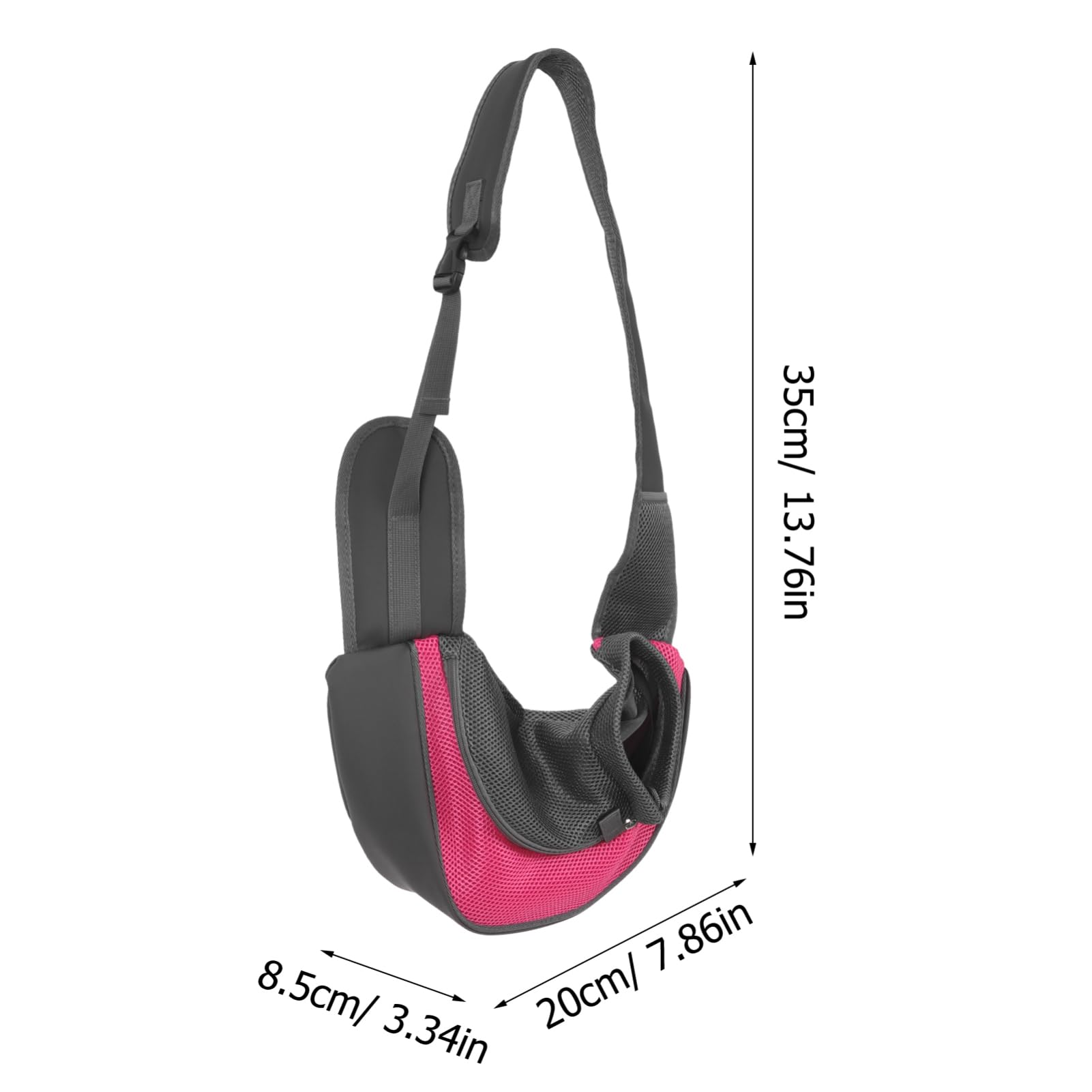 BESPORTBLE Small Dog Cat Pet Shoulder Bag Hands- Dog Sling Carrier Material s Size 35x8.5x20cm