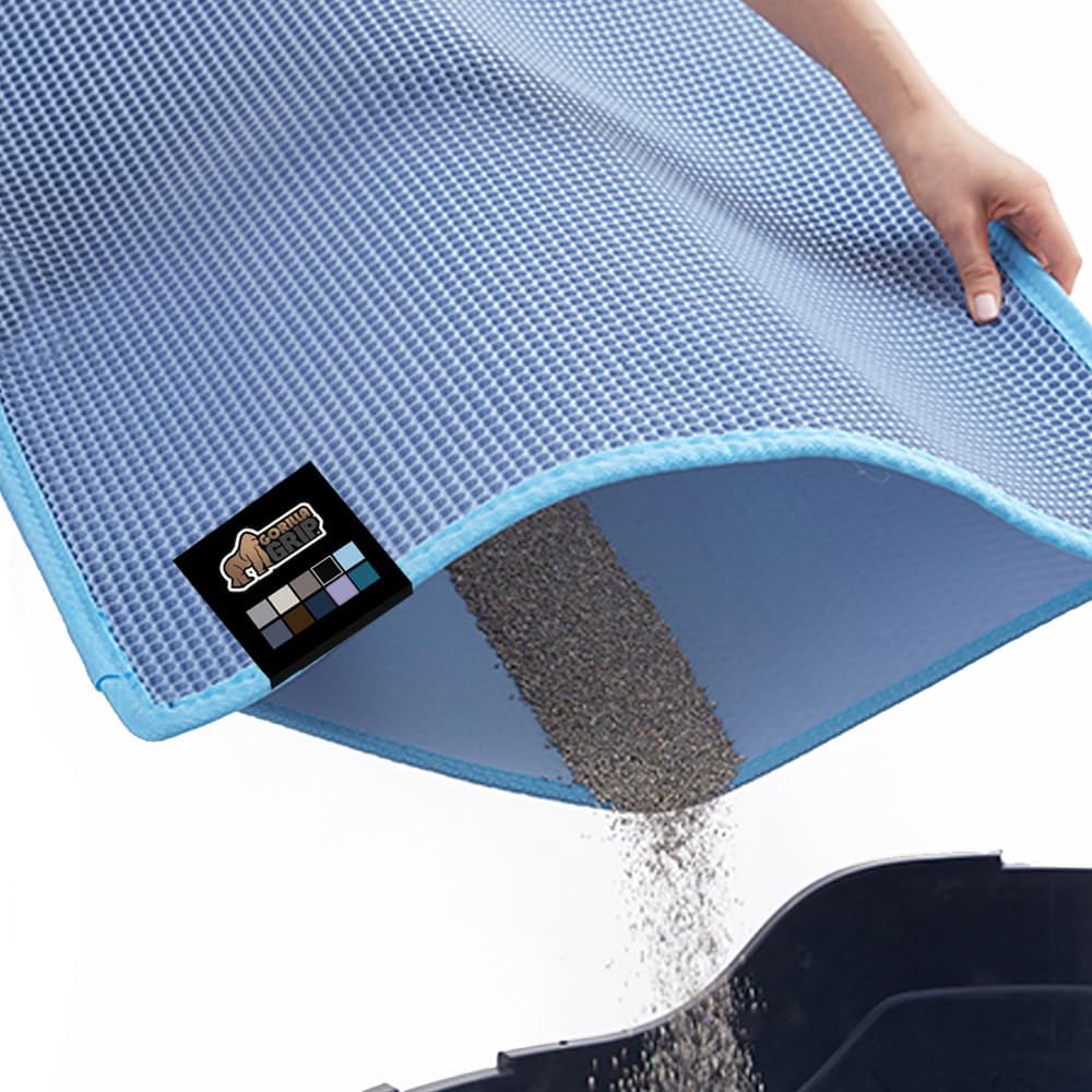 Gorilla Grip Cat Mat, Traps Litter, Two Layer