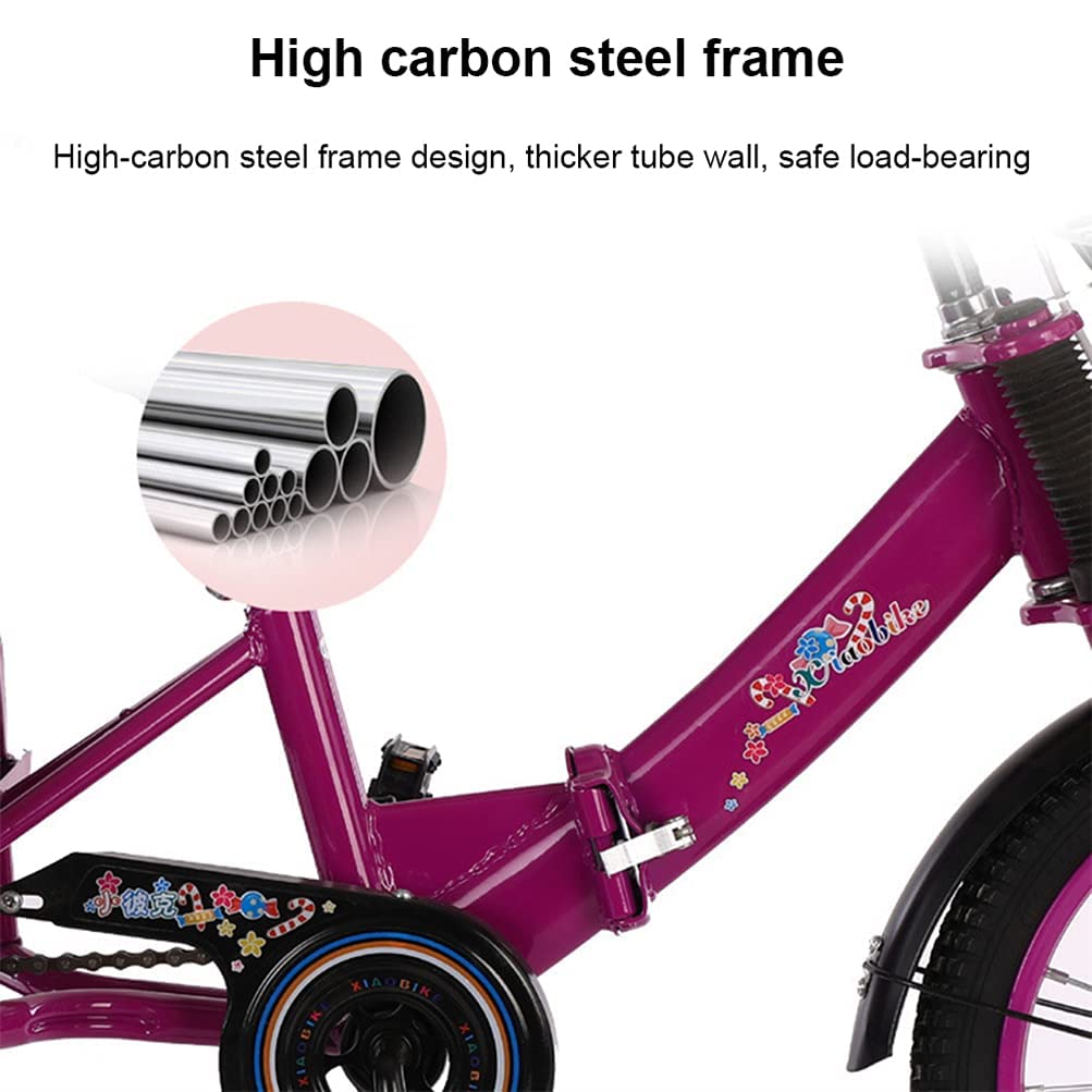 Amazon.co.jp: 子供用の16インチ折りたたみ式三輪車、安心の高炭素鋼