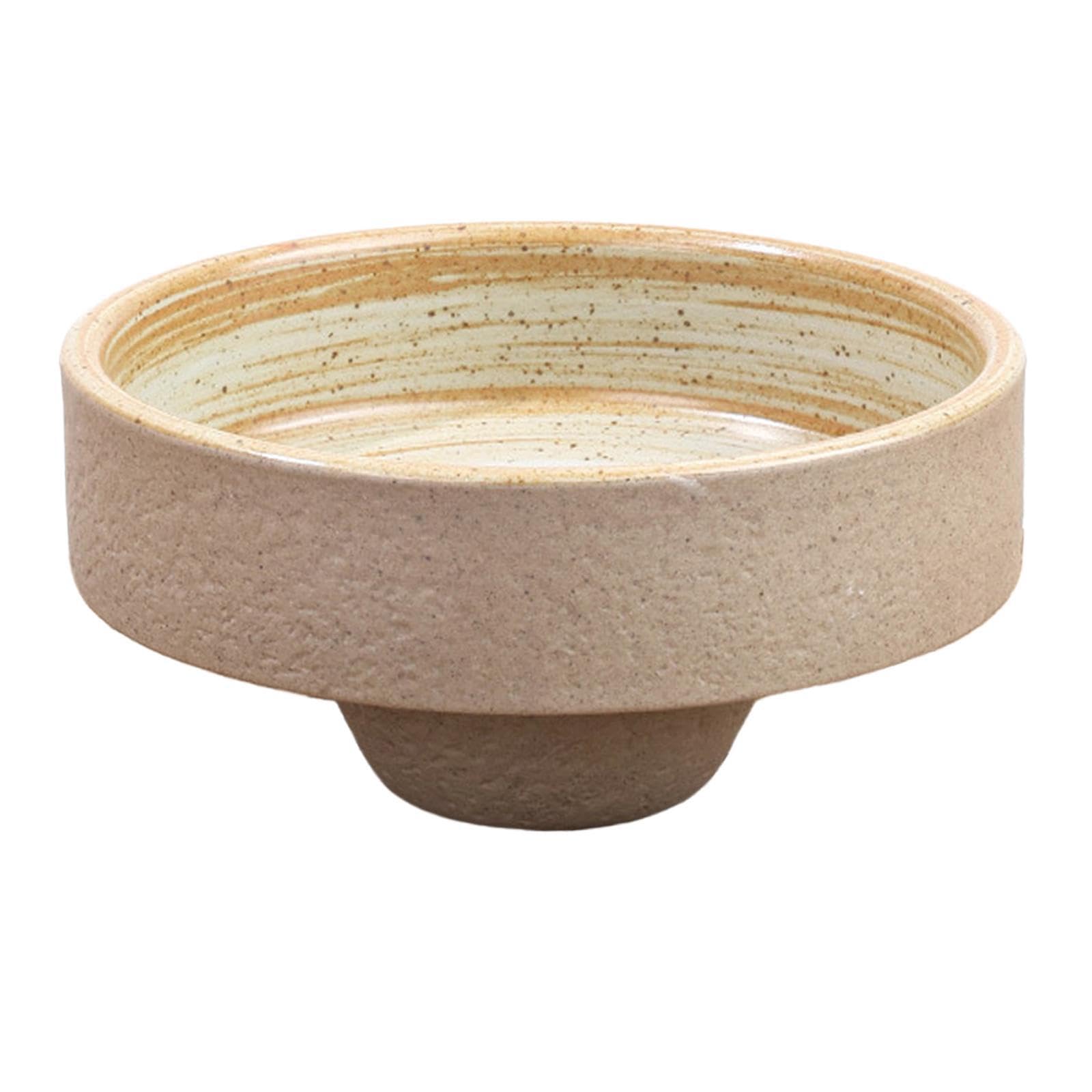 TWISAXC Modern Japanese Flower Arrangement Vase Ceramic Pot For Zen Tea Table Desktop Decor Japanese Ikebana Vase Round Bowl Container Holder Made Of Ceramic, Style C