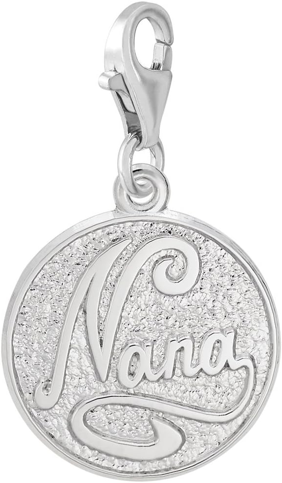 Nana Charm with Lobster Claw Clasp, Charms for Bracelets and Necklaces