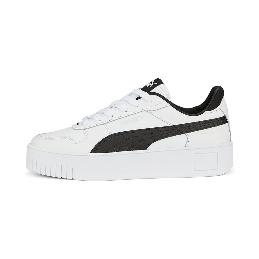 PUMA Carina Street, Sneaker Donna, White Black Silver, 39 EU