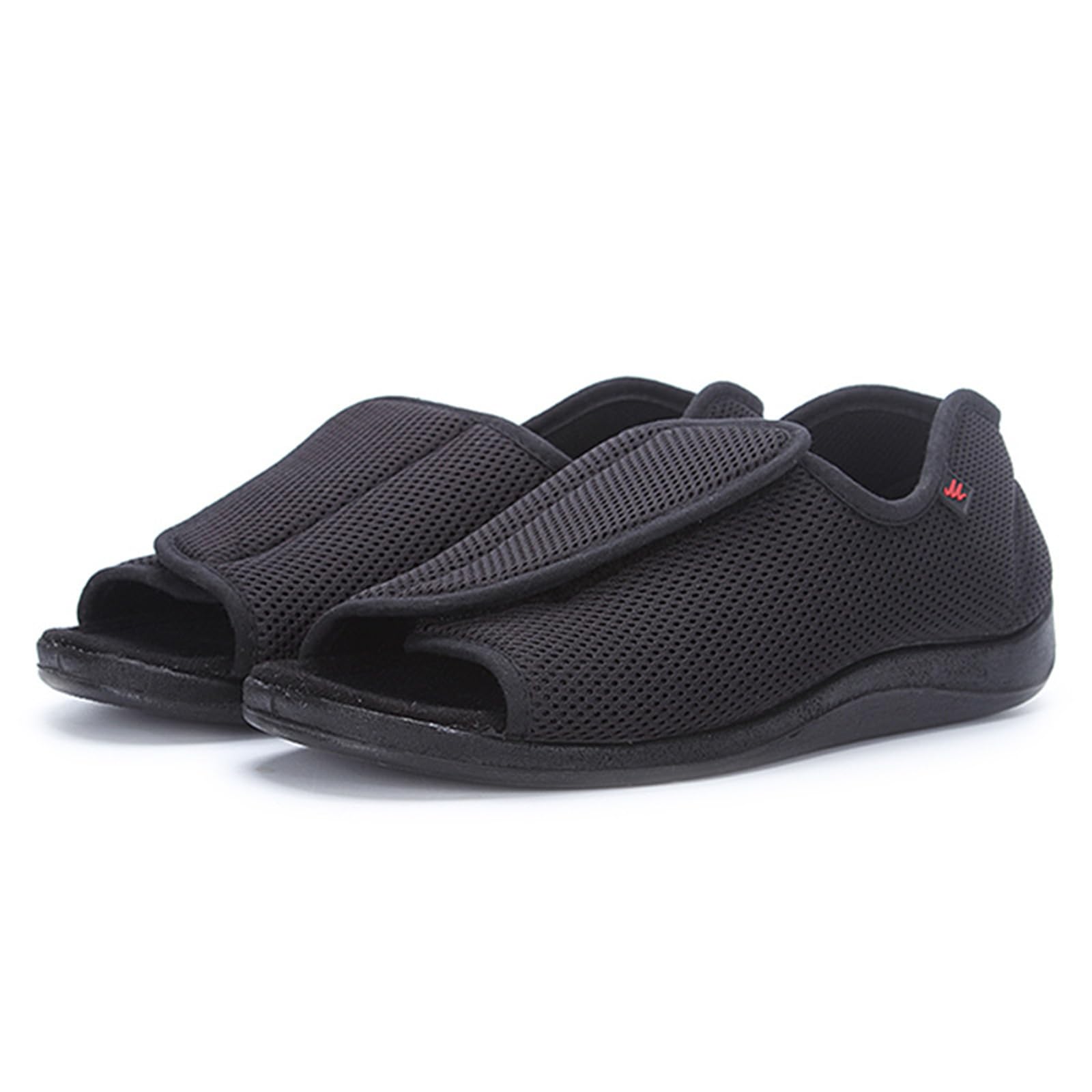 Zapatillas Hombre Zapatos para Diabéticos Ajustables Sandalias para Caminar con Punta Abierta Extra Ancha para Pies Hinchados Y Edemas