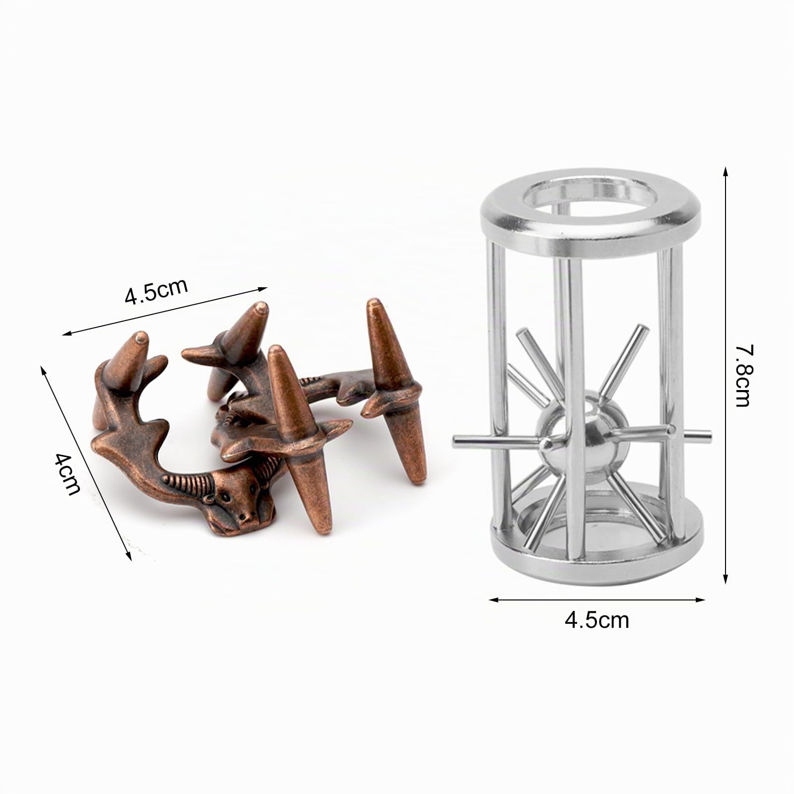 Casse-Tête Métal,24 Pièces Casse Tete Metallique,Jeux Casse Tête Metal Casse-Tête Métal,24 Pièces Casse Tete Metallique,Jeux Casse Tête Metal