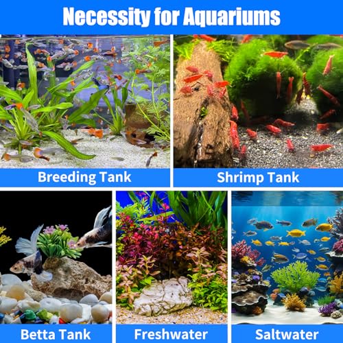 Image of AQUANEAT 12-Pack Pre-Filter Sponge for Aquarium Shrimp Fry Fish Tank Filter 0.8 inch Intake, Replacement Foam Cover