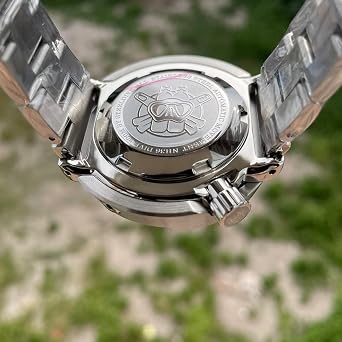 STEELDIVE SD1975W Black Dial Day and Date Function Diver Watch NH36 Automatic Movemen Stainless Steel Sports Wristwatch, black