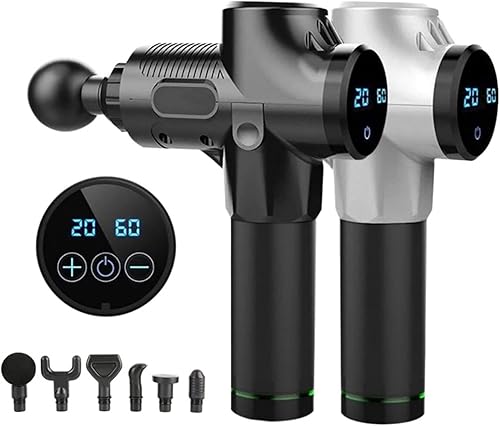 Miniatura 2 de Pistola masajeadora de tejido profundo, percusión muscular, relajación para aliviar el dolor, pantalla táctil LCD, pistola de fascia, masajeador