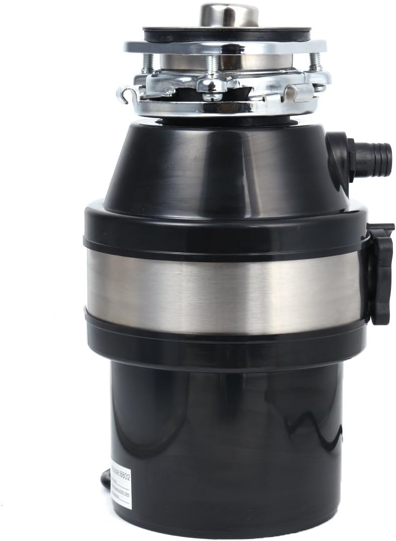 DORLIONA 370W 220V Waste Disposer Food Garbage Sink Disposal Garbage Disposal with Power Cord US Plug Single Item.