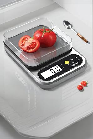 Hassas Dijital Mutfak Tartısı Paslanmaz Çelik LCD Ekranlı