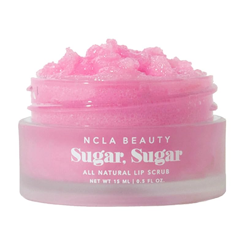 Esfoliante labial NCLA BEAUTY Sugar Sugar com açúcar, cacau, manteiga de karité e néctar de agave, Dragon Fruit and Acai Berry, 14 g