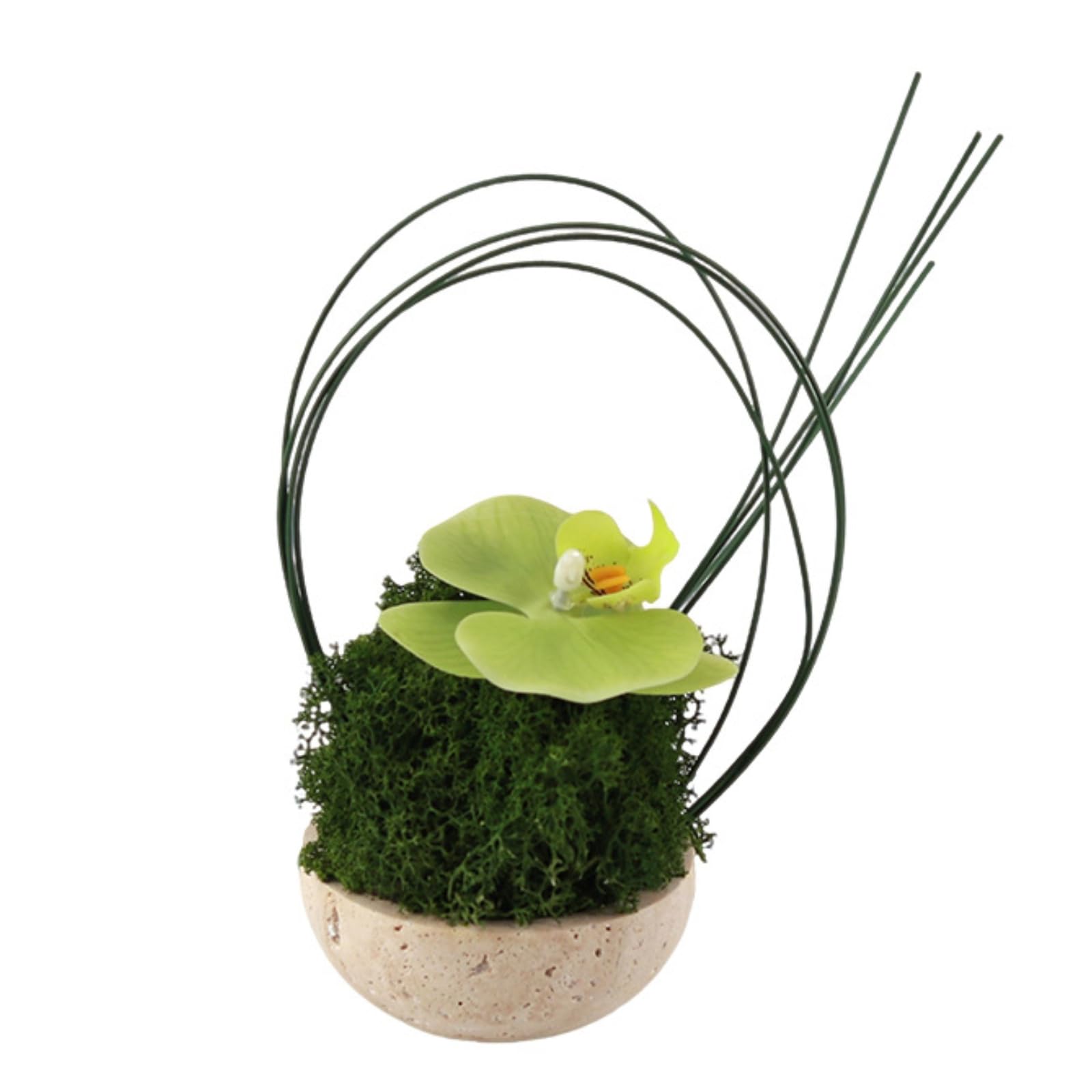 Flor Artificial Artificial Compacto Planta con Maceta Fácil Cuidado Flor en Maceta para Recibidor