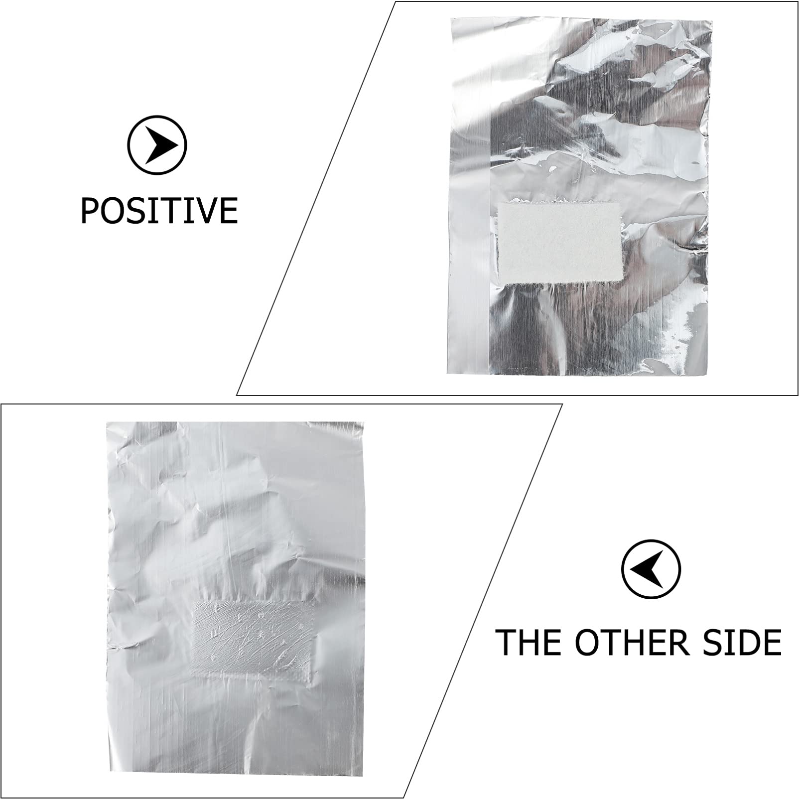 Outanaya Nail Polish Remover Pads 200pcs Nail Aluminum Foil Wraps Disposable Manicure