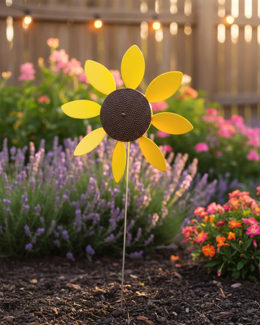 Full Bloom Spinning Daisy Sunflower Case of 9