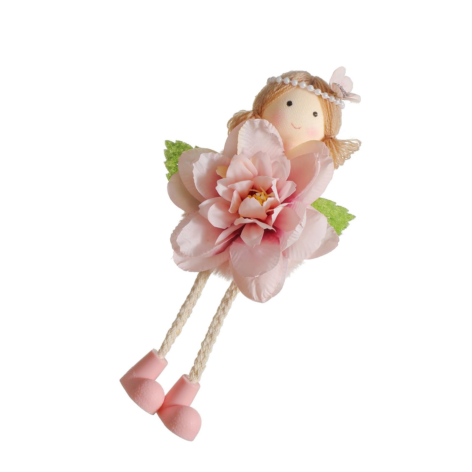 Jazuaiao Girls D Ecorative Olls Pendant Beautifully Crafte Olls With Flower Etail For Stylish Bag Enhancement Artistic Bag Charm